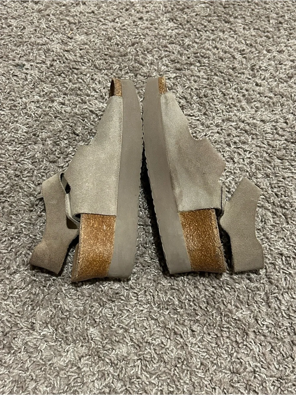 Papillio by Birkenstock Suede Leather Platform Sandals , size 36 / 5.5 US